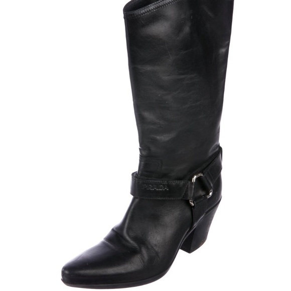 PRADA leather boos - mid calf 🔥6.5 - Picture 2 of 8